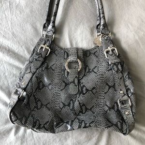 Real leather gray bag